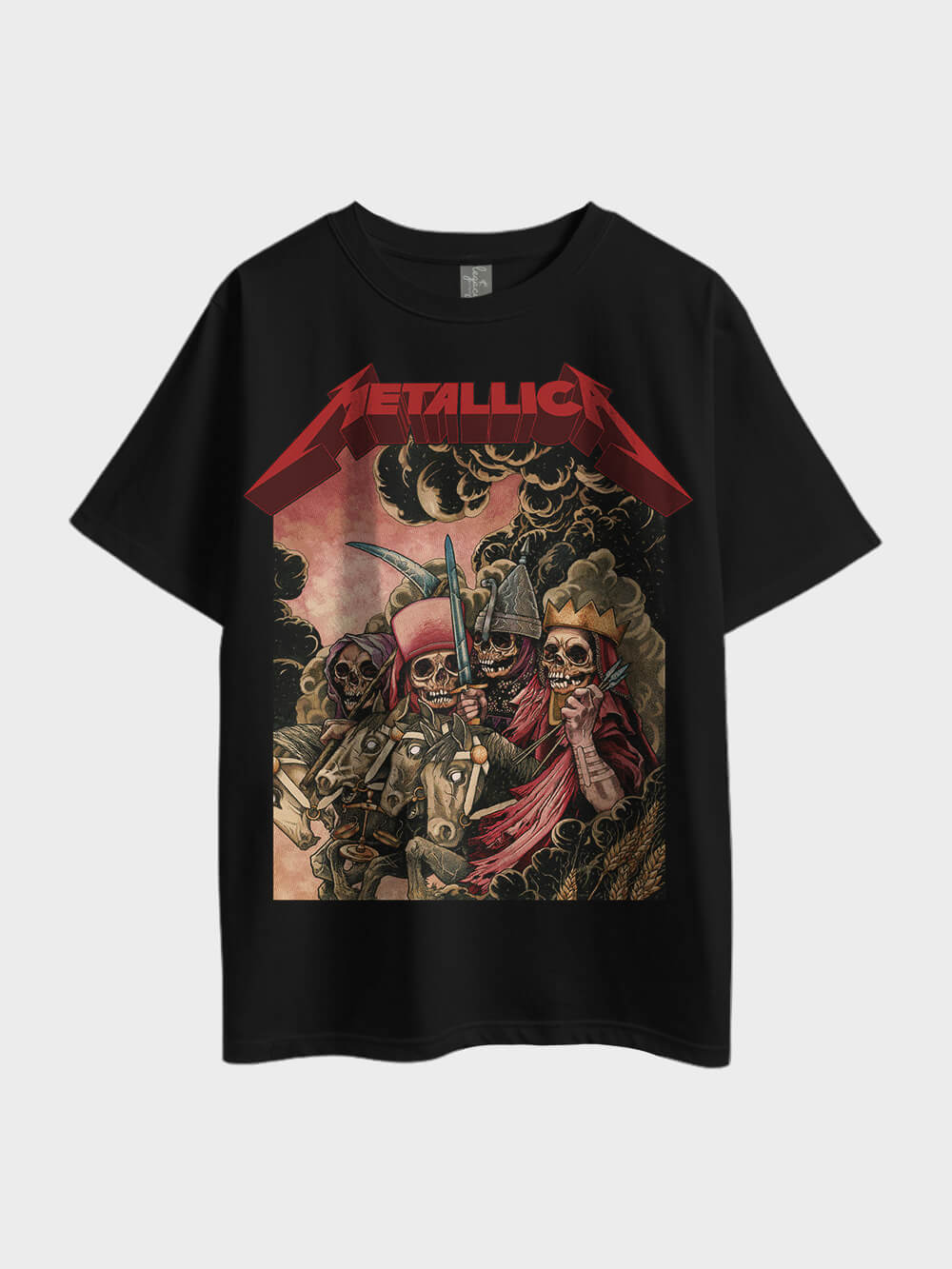 Metallica The Four Horsemen Oversized Metal Mens Tee In Lowest Price Only In Dhaka Legacy Boutiques Legacy Boutiques
