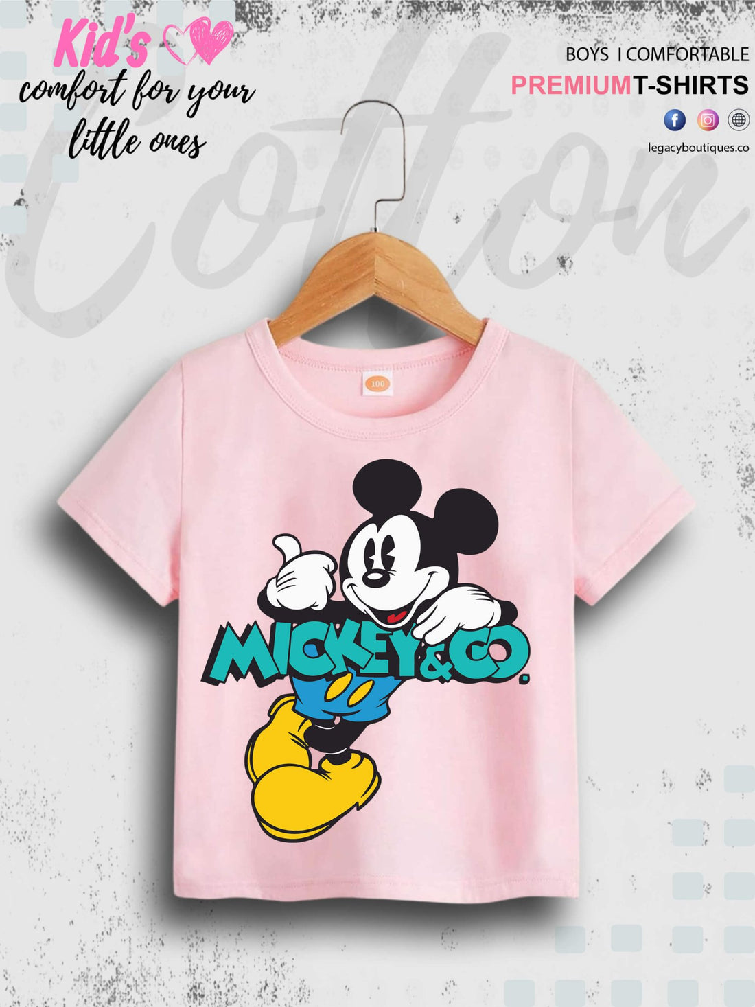 Mickey And Co Printed Baby Boys Summer Time Casual T-Shirt In Cheapest Price Only In Dhaka Legacy Boutiques Legacy Boutiques