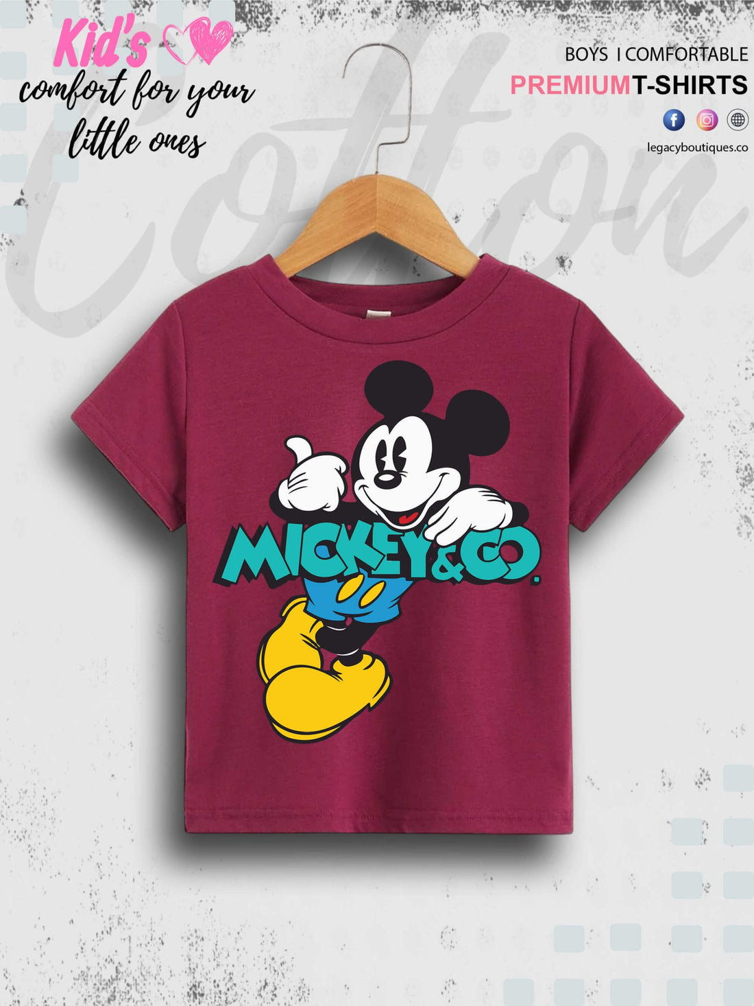 Mickey And Co Printed Baby Boys Summer Time Casual T-Shirt In Cheapest Price Only In Dhaka Legacy Boutiques Legacy Boutiques