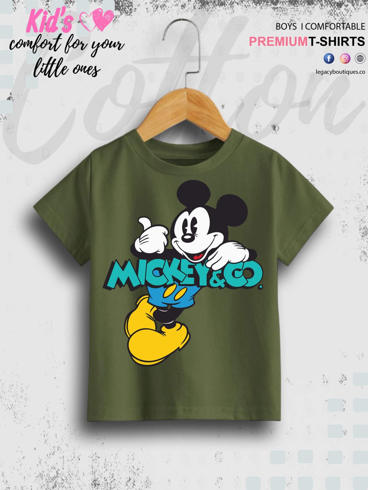 Mickey And Co Printed Baby Boys Summer Time Casual T-Shirt In Cheapest Price Only In Dhaka Legacy Boutiques Legacy Boutiques