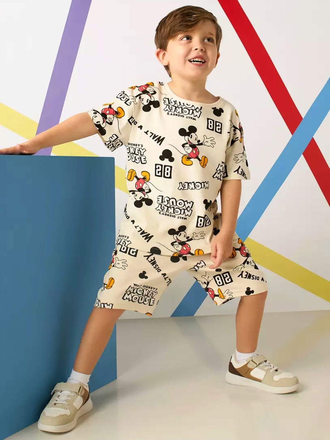 Mickey Mouse Printed Baby &amp; Kids Super Comfy T-shirt Set Legacy Boutiques Legacy Boutiques