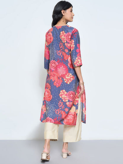 Midnight Bloom Kurta Legacy Boutiques Legacy Boutiques