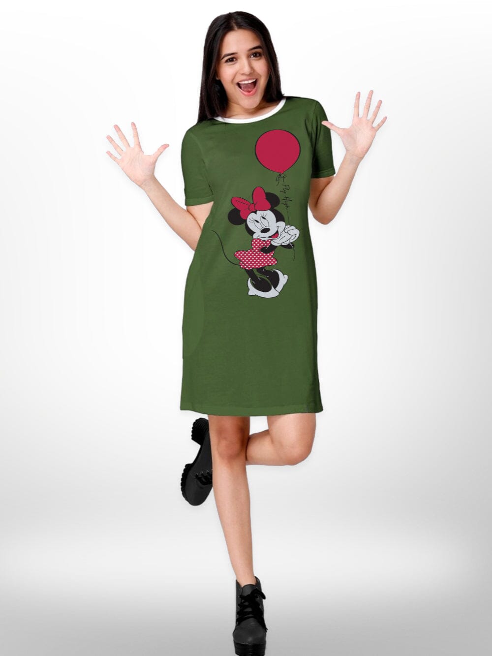 Minnie Mickey Printed Ladies Long T-shirt Legacy Boutiques Legacy Boutiques