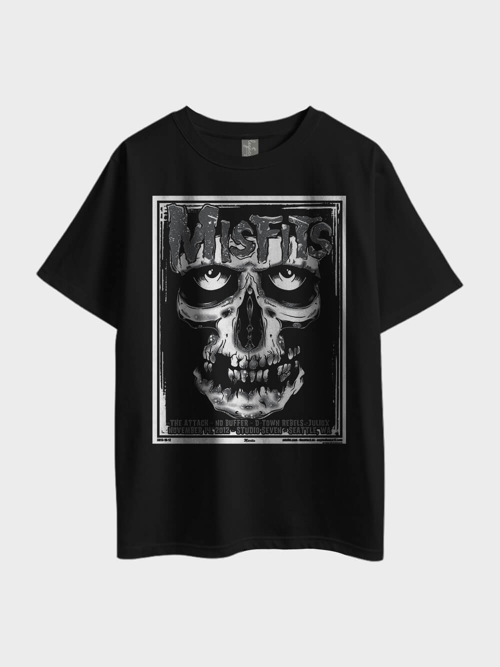 Misfits Skull Printed Oversized Heavy Metal Mens Cheapest Tee At Legacy Boutiques Dhaka Legacy Boutiques Legacy Boutiques