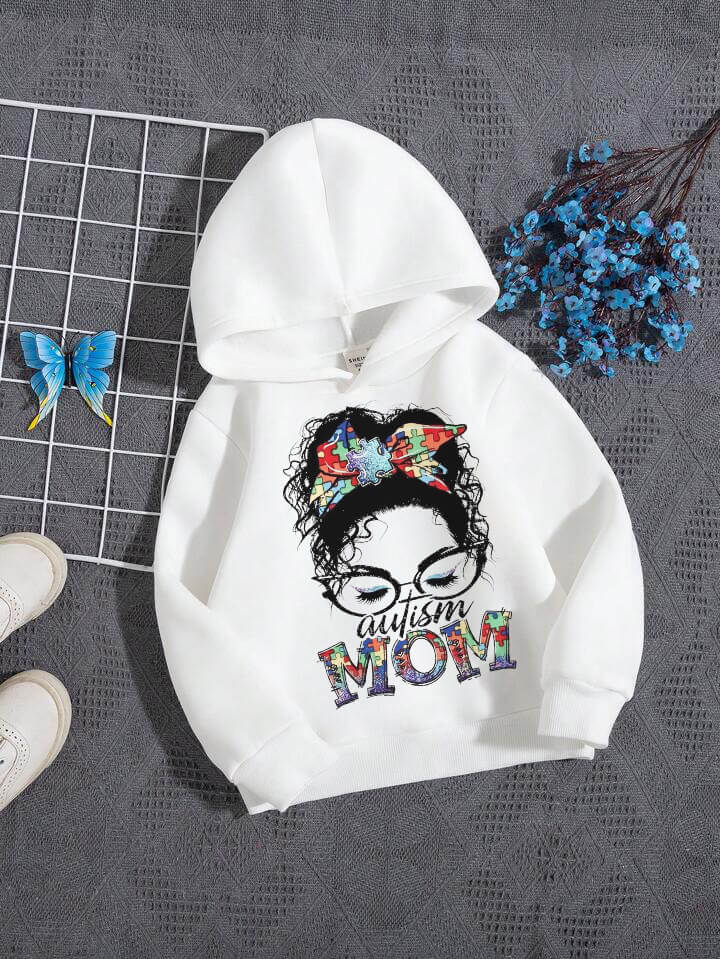 Mom Printed Kids Girl Boy Casual Cotton Hoodie Legacy Boutiques BD Legacy Boutiques Legacy Boutiques