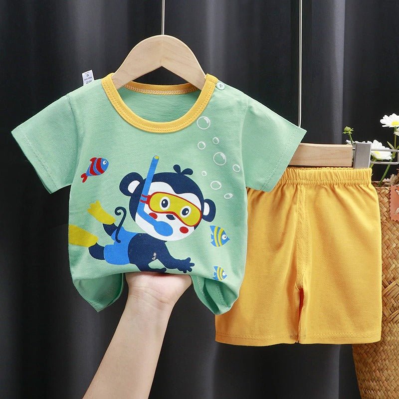 Monkey Print Baby &amp; Kids Super Comfortable T-shirt Legacy Boutiques Legacy Boutiques