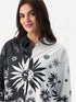 Monochrome Sunflower Split - Panel Oversized Long Sleeve Shirt Legacy Boutiques Legacy Boutiques