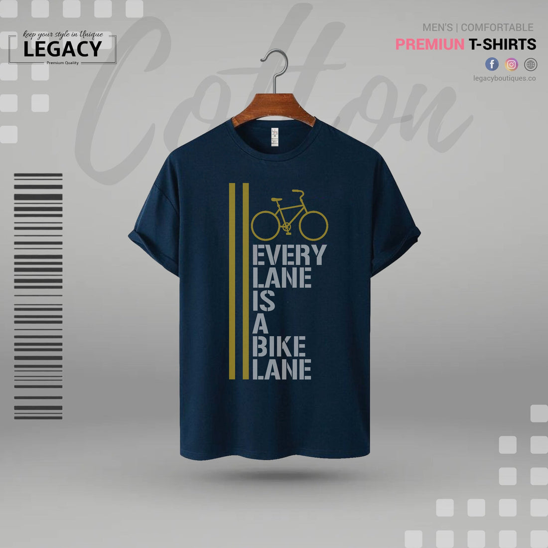 Motivational Mens Premium Designer T-Shirt Legacy Boutiques Legacy Boutiques