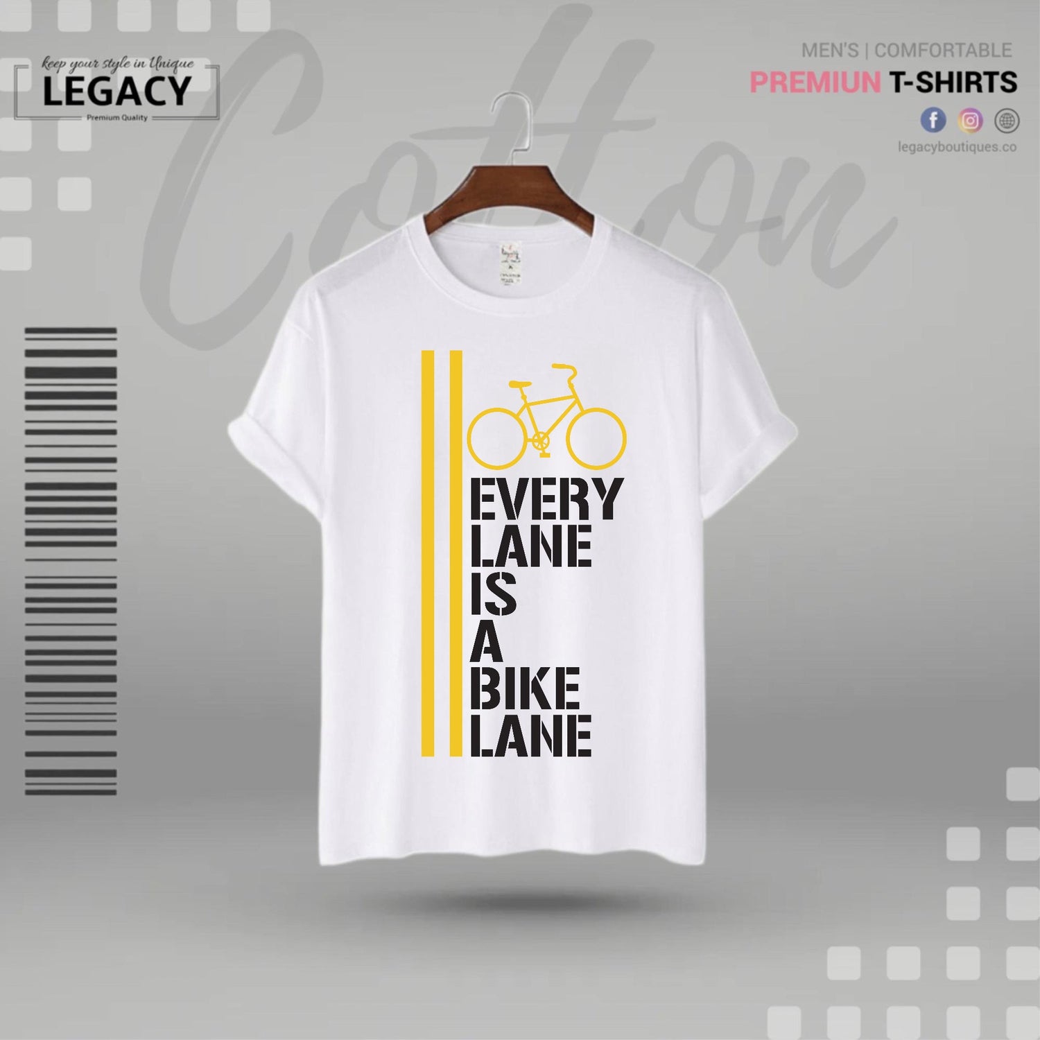 Motivational Mens Premium Designer T-Shirt Legacy Boutiques Legacy Boutiques