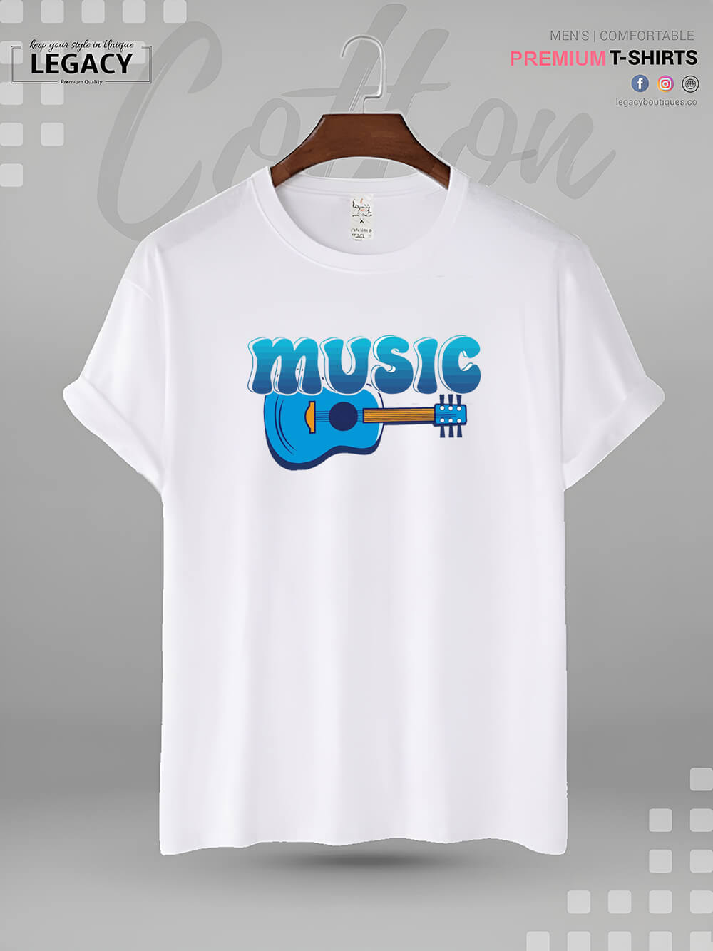 MUSIC Print High Quality Men&
