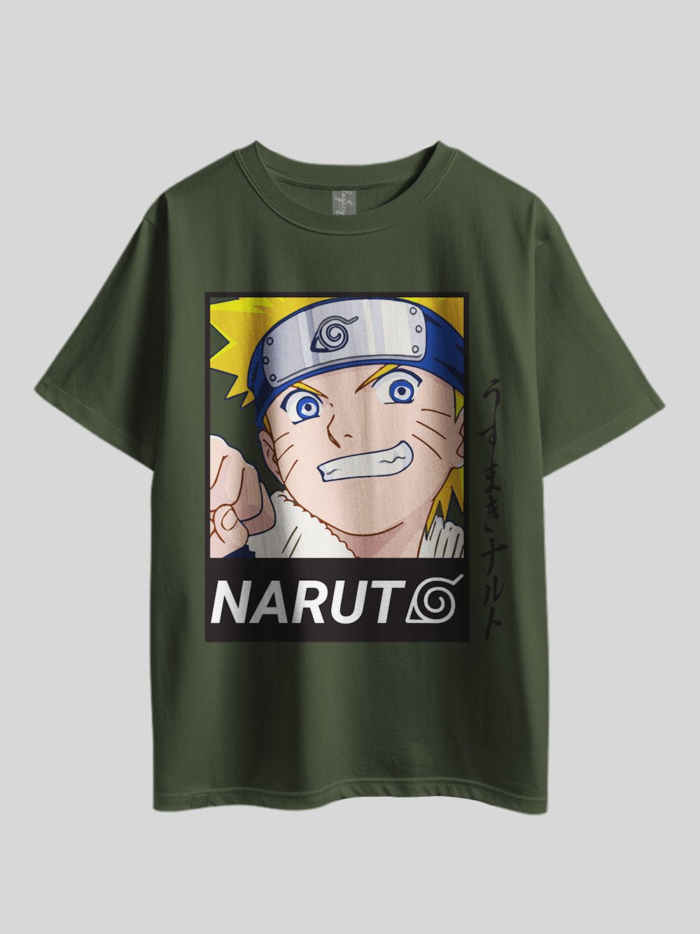 "NARUTO" Bottom Graphic Printed Drop Shoulder T-shirt Legacy Boutiques Bangladesh Legacy Boutiques Legacy Boutiques