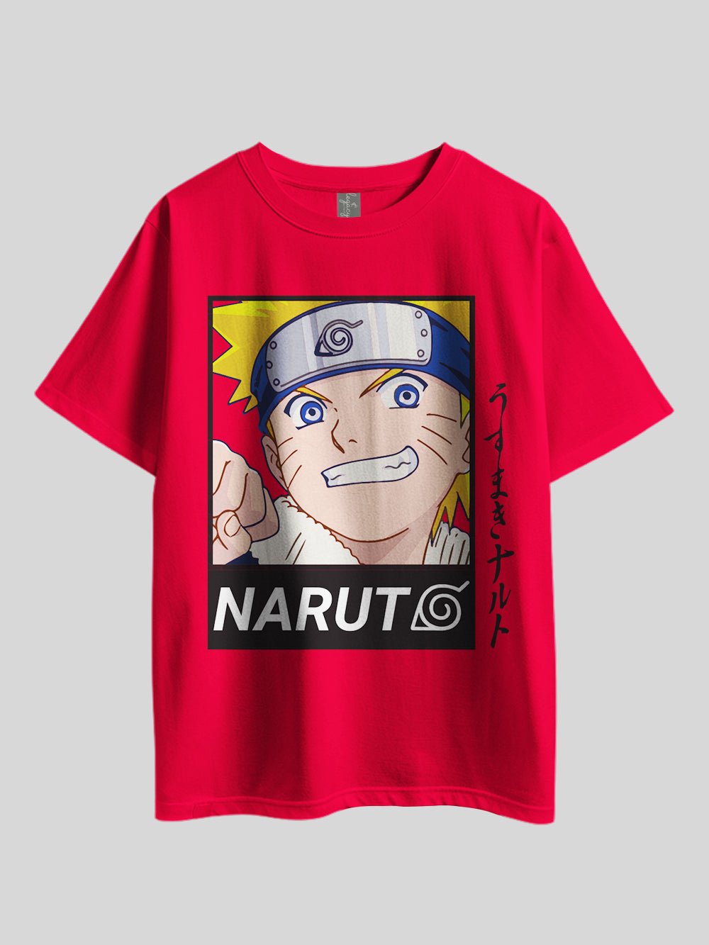 "NARUTO" Bottom Graphic Printed Drop Shoulder T-shirt Legacy Boutiques Bangladesh Legacy Boutiques Legacy Boutiques