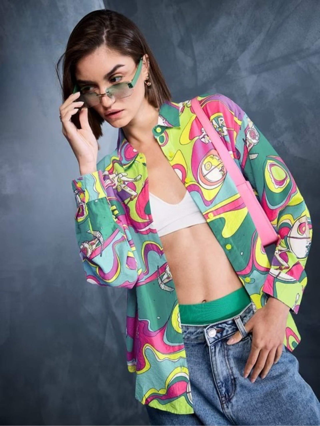 Neon Nebula: Limited Edition Star Wars Multi - Color Oversized Shirt Legacy Boutiques Legacy Boutiques