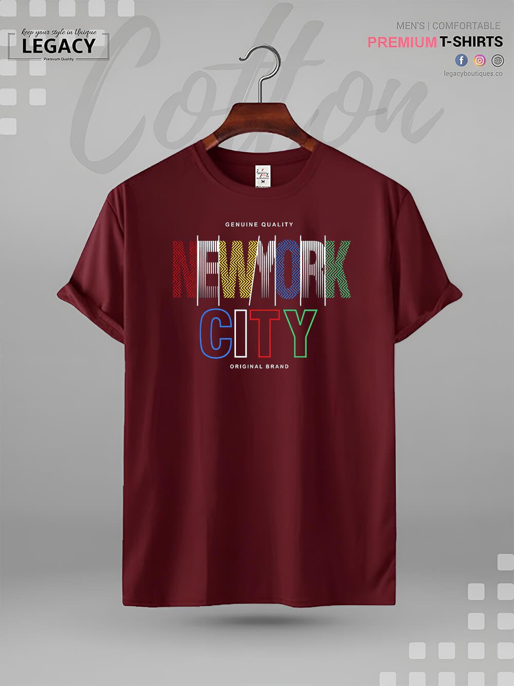 New York City Print High Quality Men&