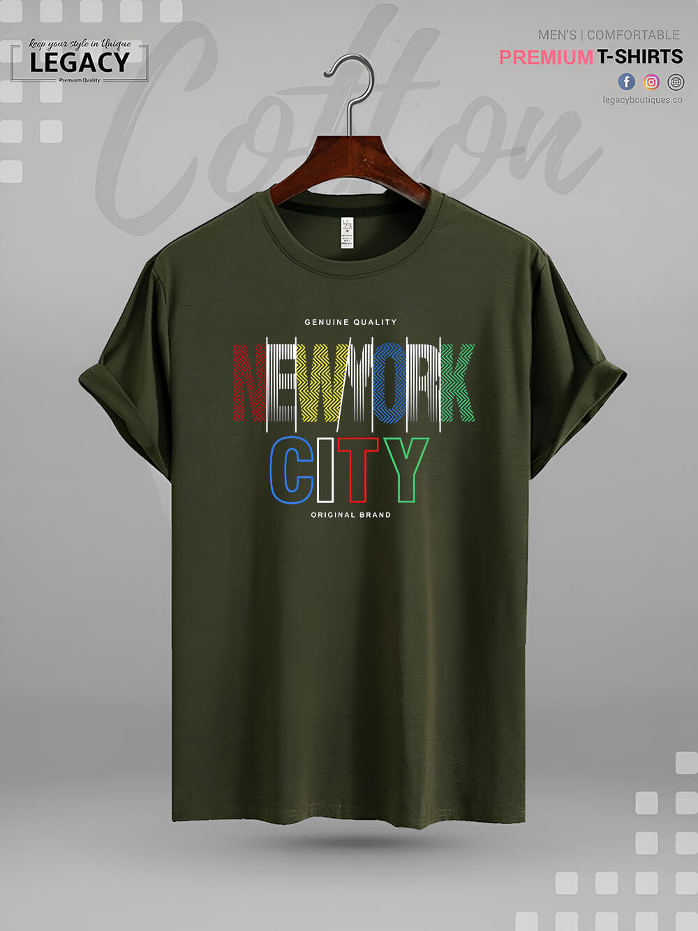 New York City Print High Quality Men&