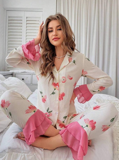 Night Dress Set Shirt and Pant Two Piece Legacy Boutiques Legacy Boutiques