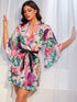 Nighty Trim Belted Floral Mesh Legacy Boutiques Legacy Boutiques