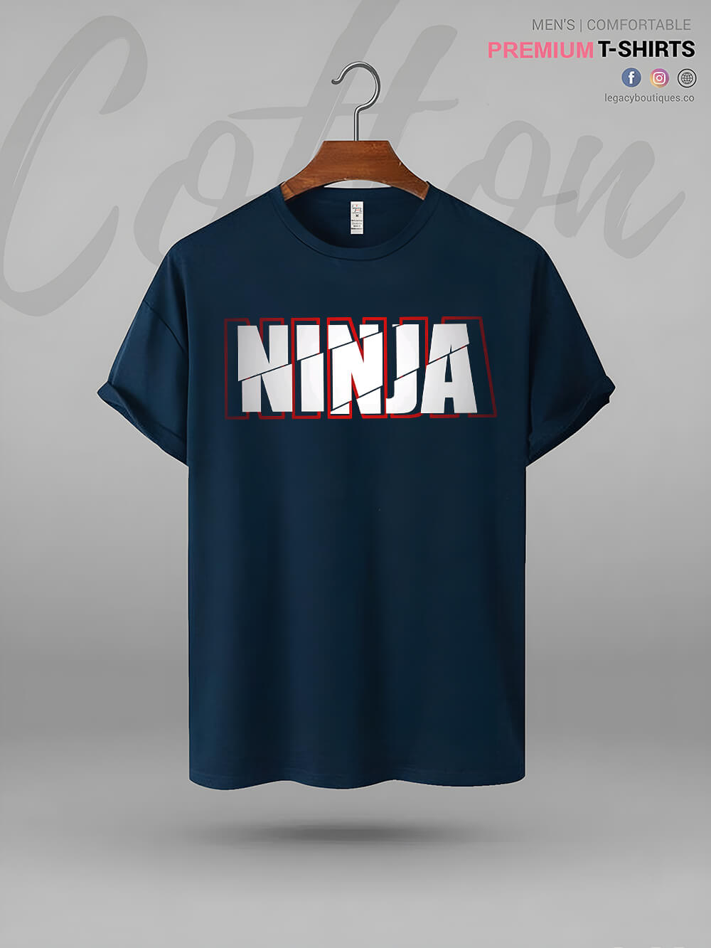 Ninja Print Mens Tshirt In Lowest Price In Dhaka Legacy Boutiques Legacy Boutiques