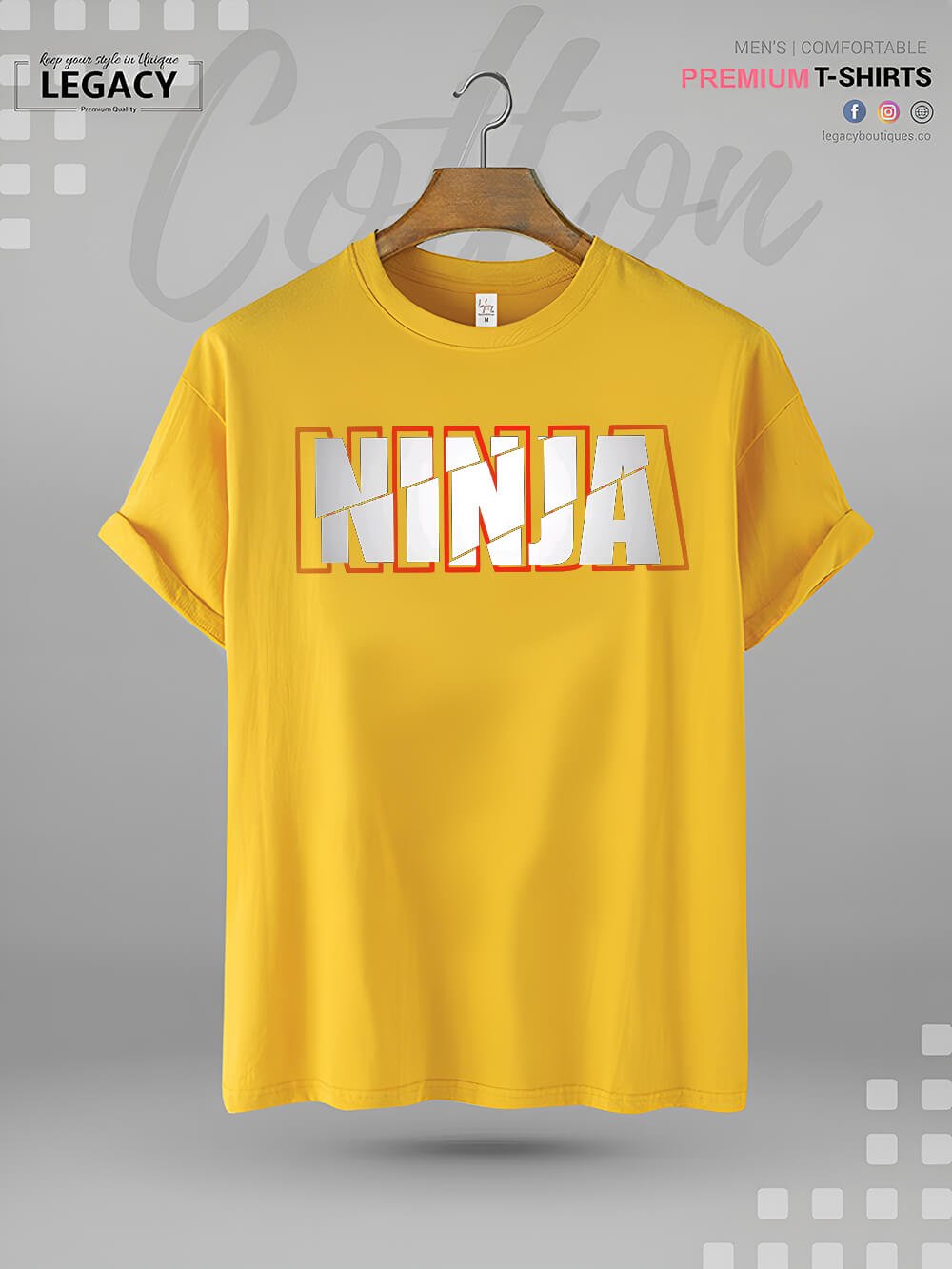 Ninja Print Mens Tshirt In Lowest Price In Dhaka Legacy Boutiques Legacy Boutiques