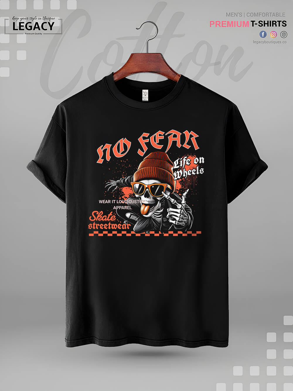 No Fear Life On Wheels Mens XXXL Tshirt In Lowest Price Only In BD Legacy Boutiques Legacy Boutiques