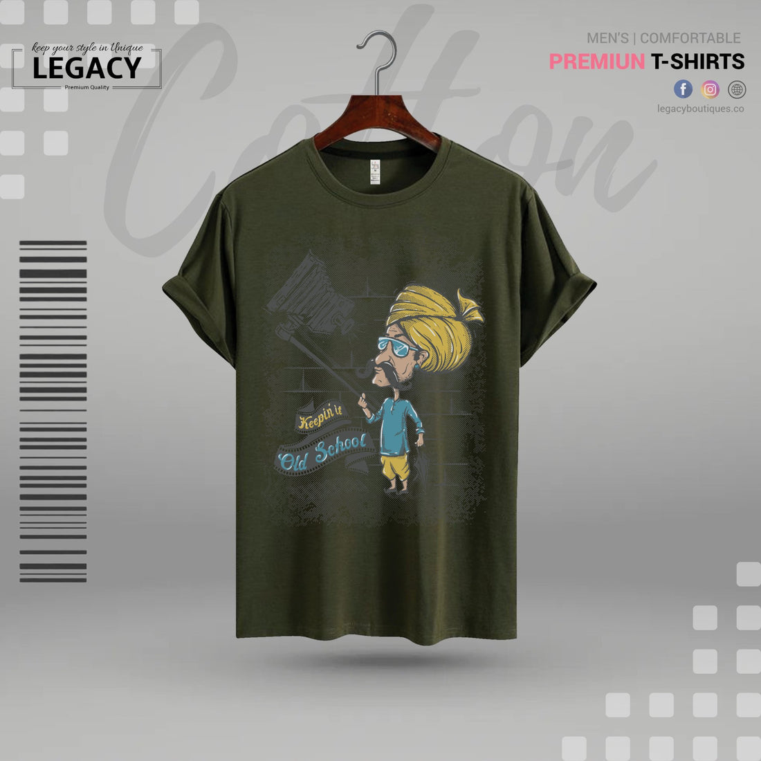 Old school Mens T Shirt For Man Legacy Boutiques Legacy Boutiques