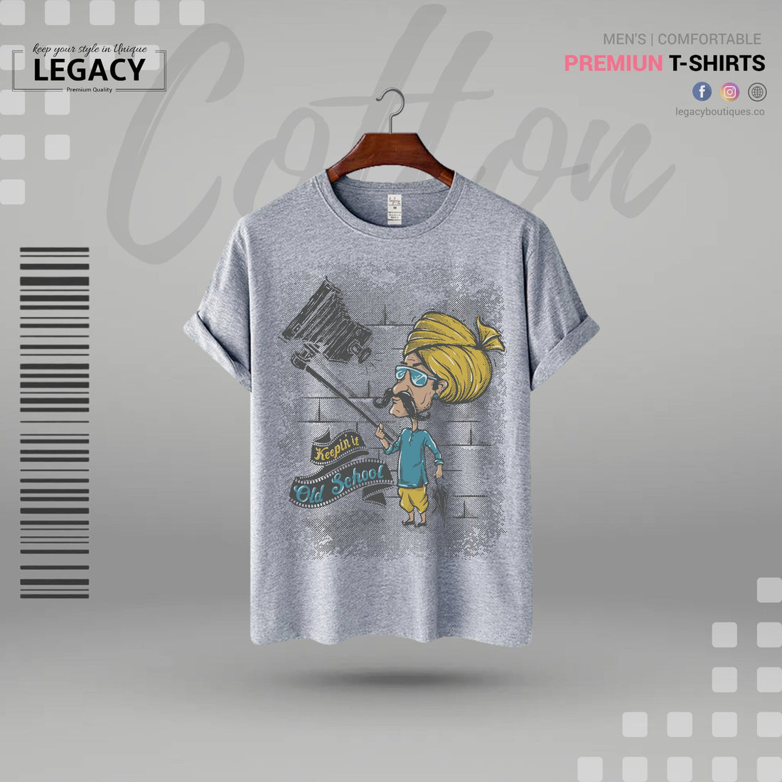 Old school Mens T Shirt For Man Legacy Boutiques Legacy Boutiques