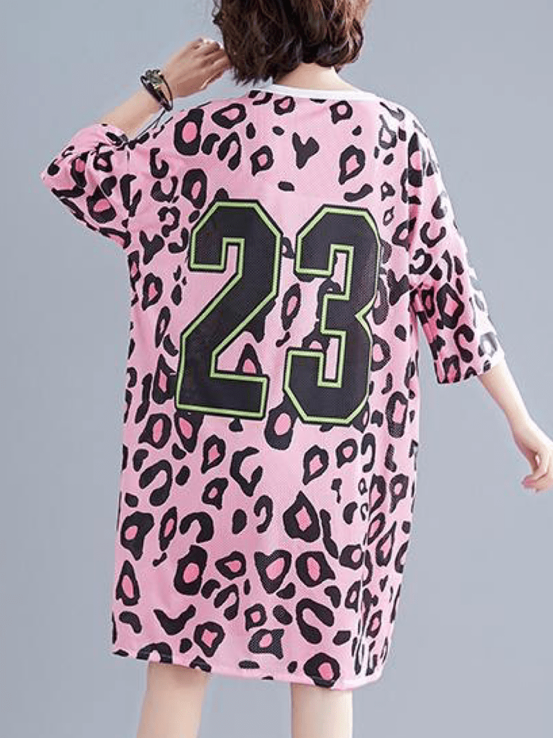 Oversized Pink Panther Leopard Printed T-shirt Legacy Boutiques Legacy Boutiques