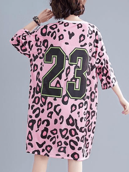 Oversized Pink Panther Leopard Printed T-shirt Legacy Boutiques Legacy Boutiques
