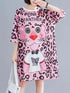 Oversized Pink Panther Leopard Printed T-shirt Legacy Boutiques Legacy Boutiques