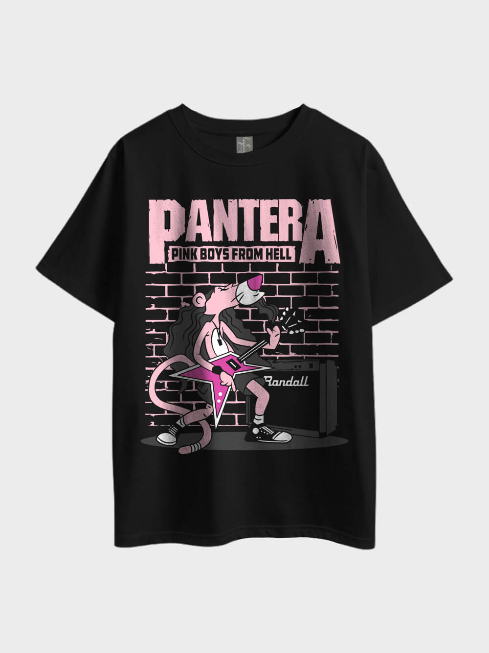 Pantera Pink Boys From Hell Metal Oversized Men&
