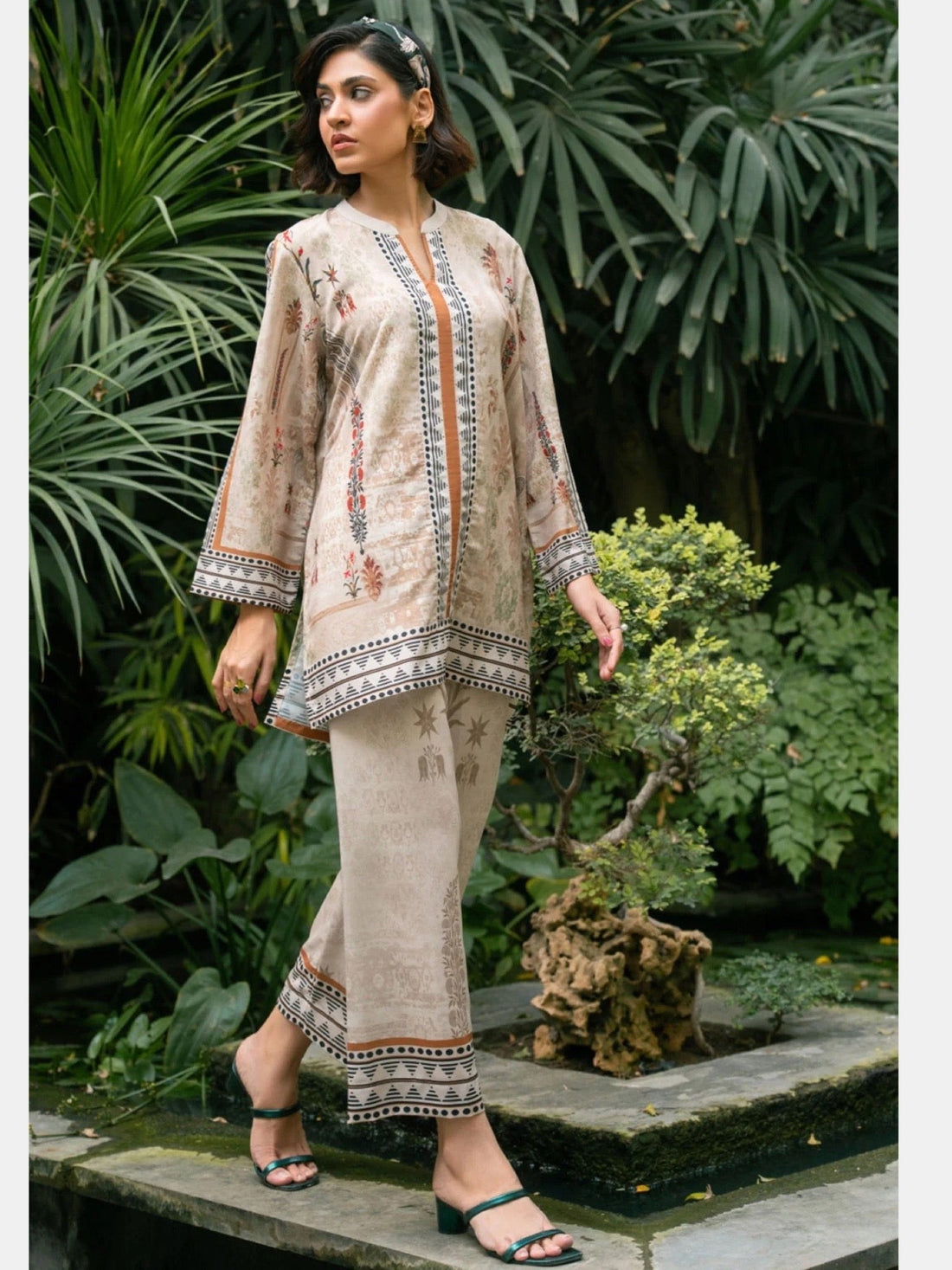 Peony Passion Ethnic Suit Legacy Boutiques Legacy Boutiques