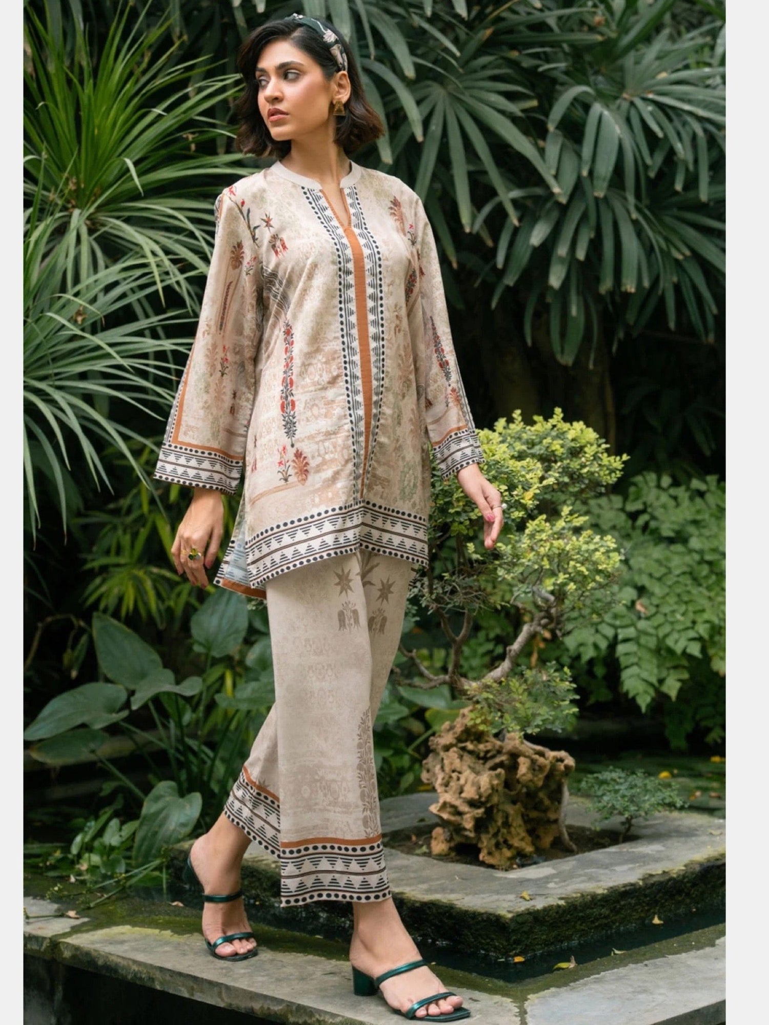 Peony Passion Ethnic Suit Legacy Boutiques Legacy Boutiques