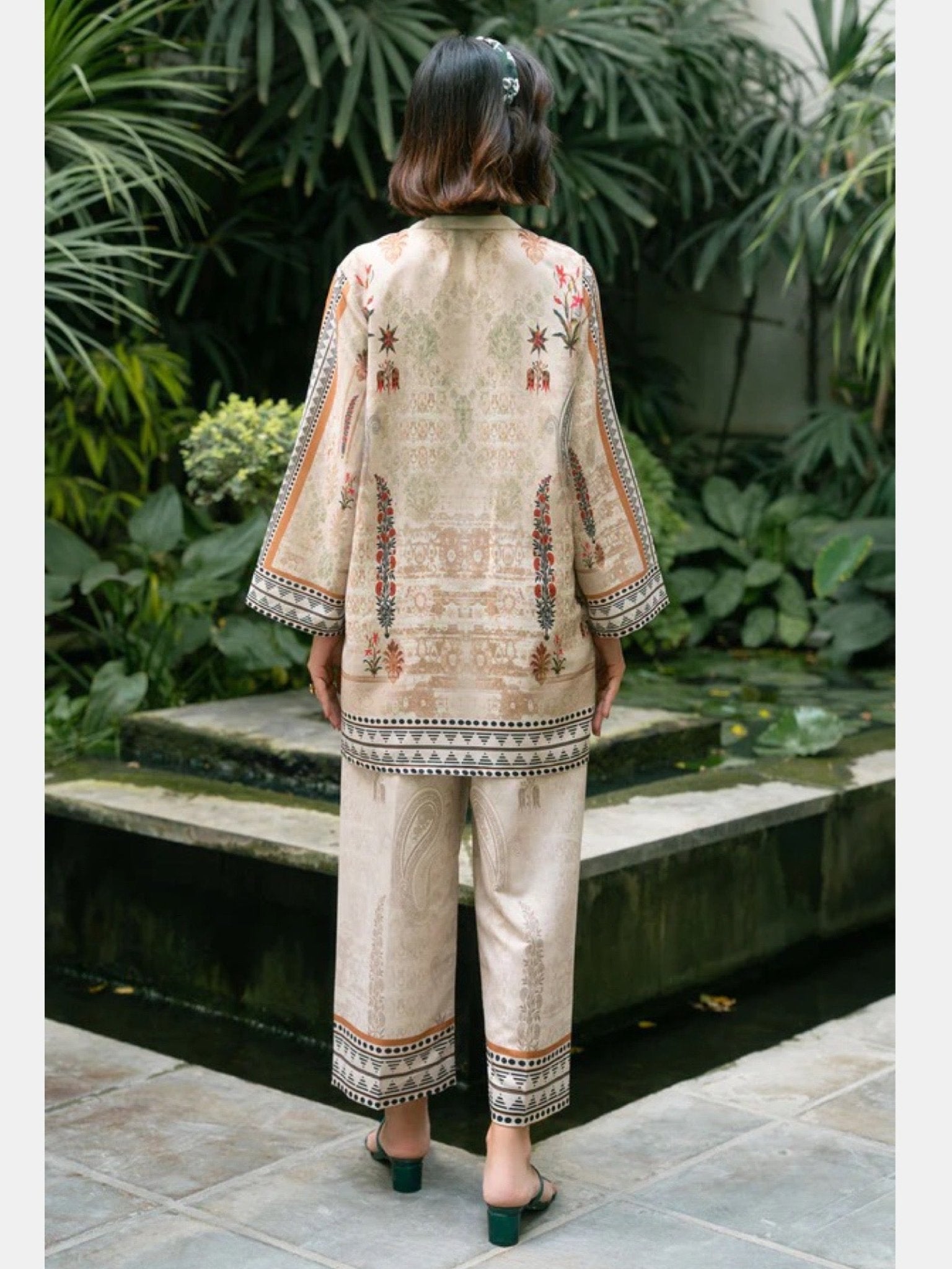 Peony Passion Ethnic Suit Legacy Boutiques Legacy Boutiques