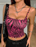 Pink And Black Zebra Printed Camisole Crop Top Legacy Boutiques Legacy Boutiques