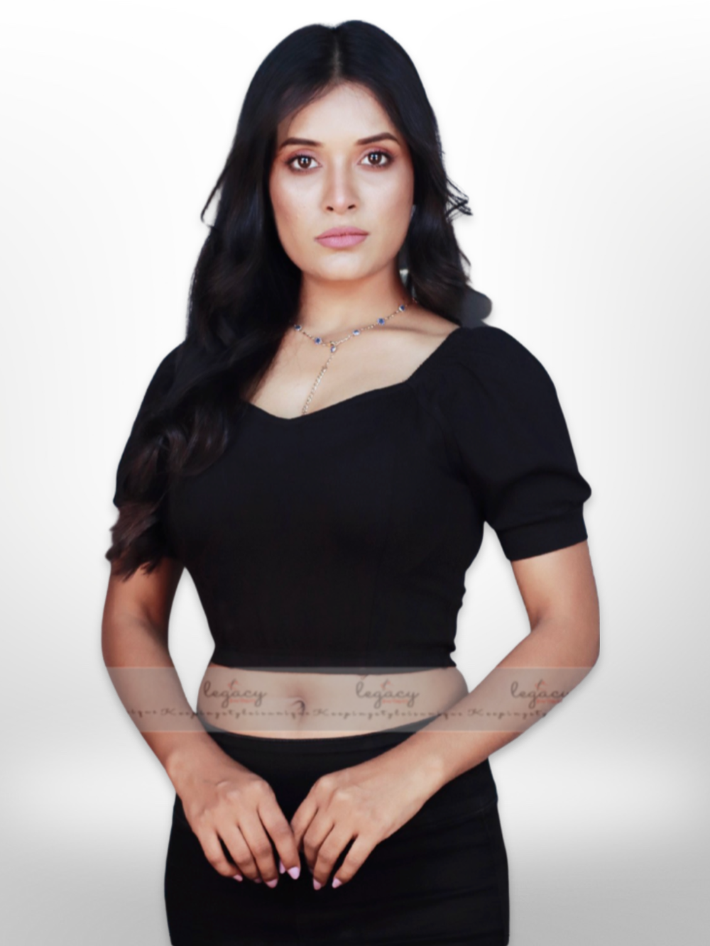 Padding Crop Tops Blouse - Legacy Boutiques