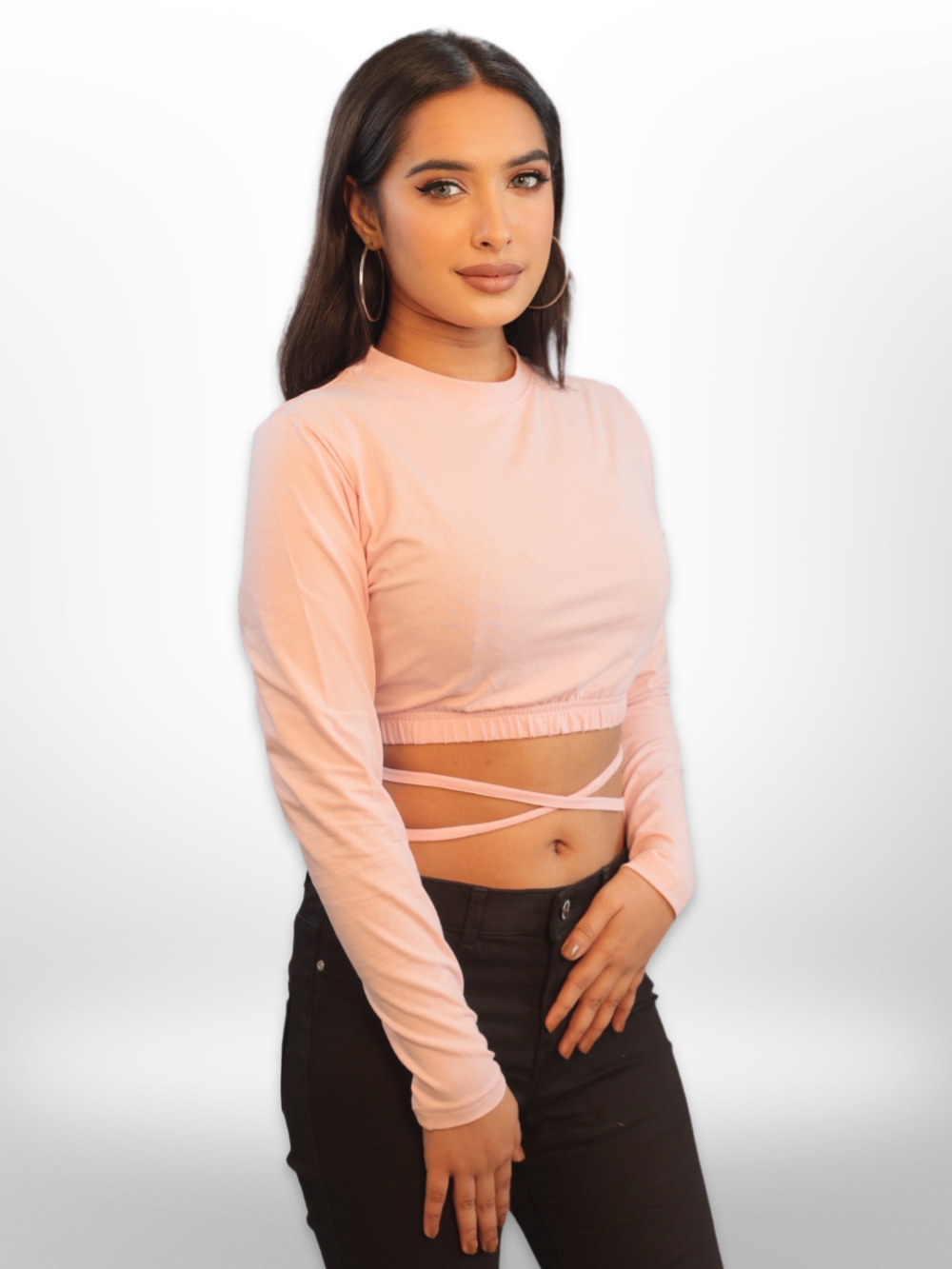 Midriff Flossing Tops Full Sleeve - Legacy Boutiques