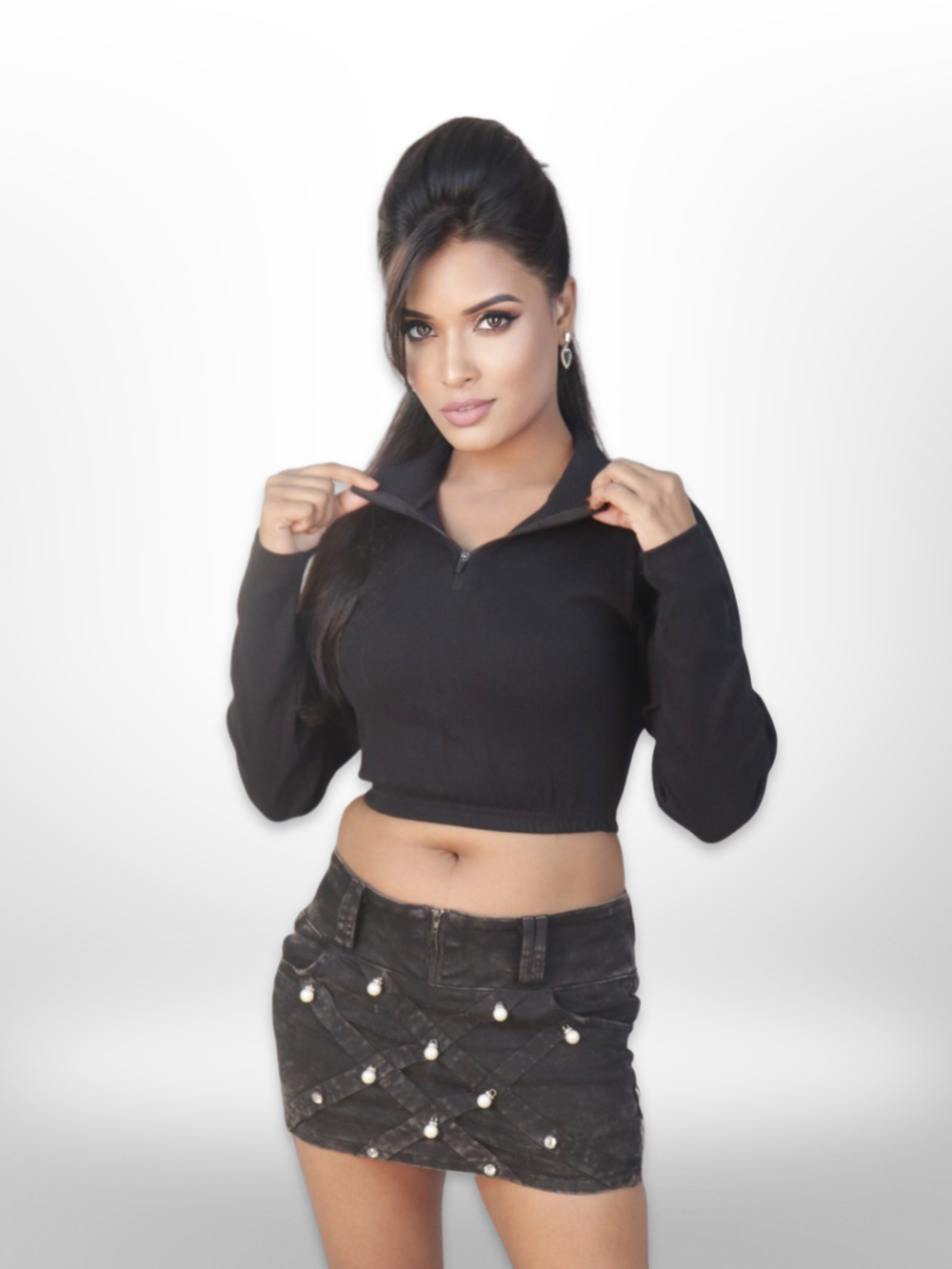 Zipper Full Sleeve Blouse & Crop tops - Legacy Boutiques