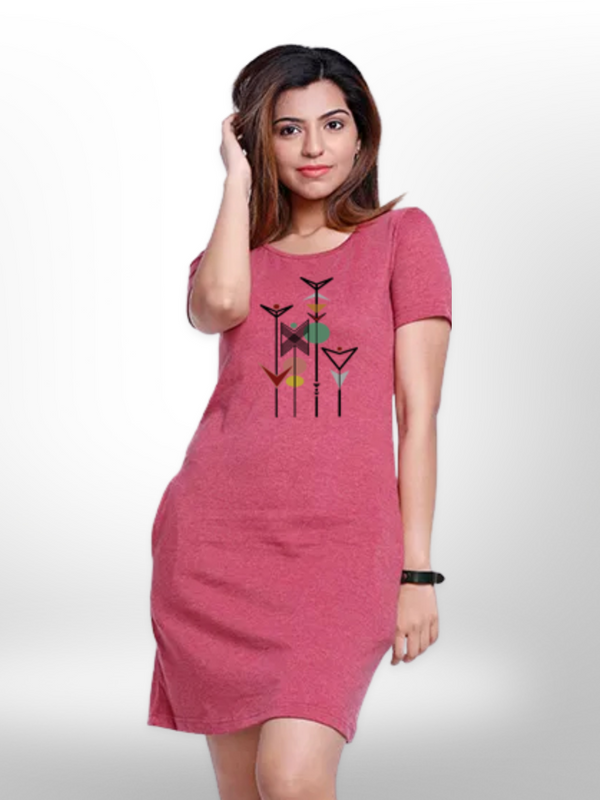 Stylish & Fashionable Ladies Long T-shirt Coral - Legacy Boutiques
