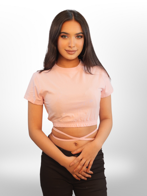 Midriff Flossing Tops Half Sleeve - Legacy Boutiques