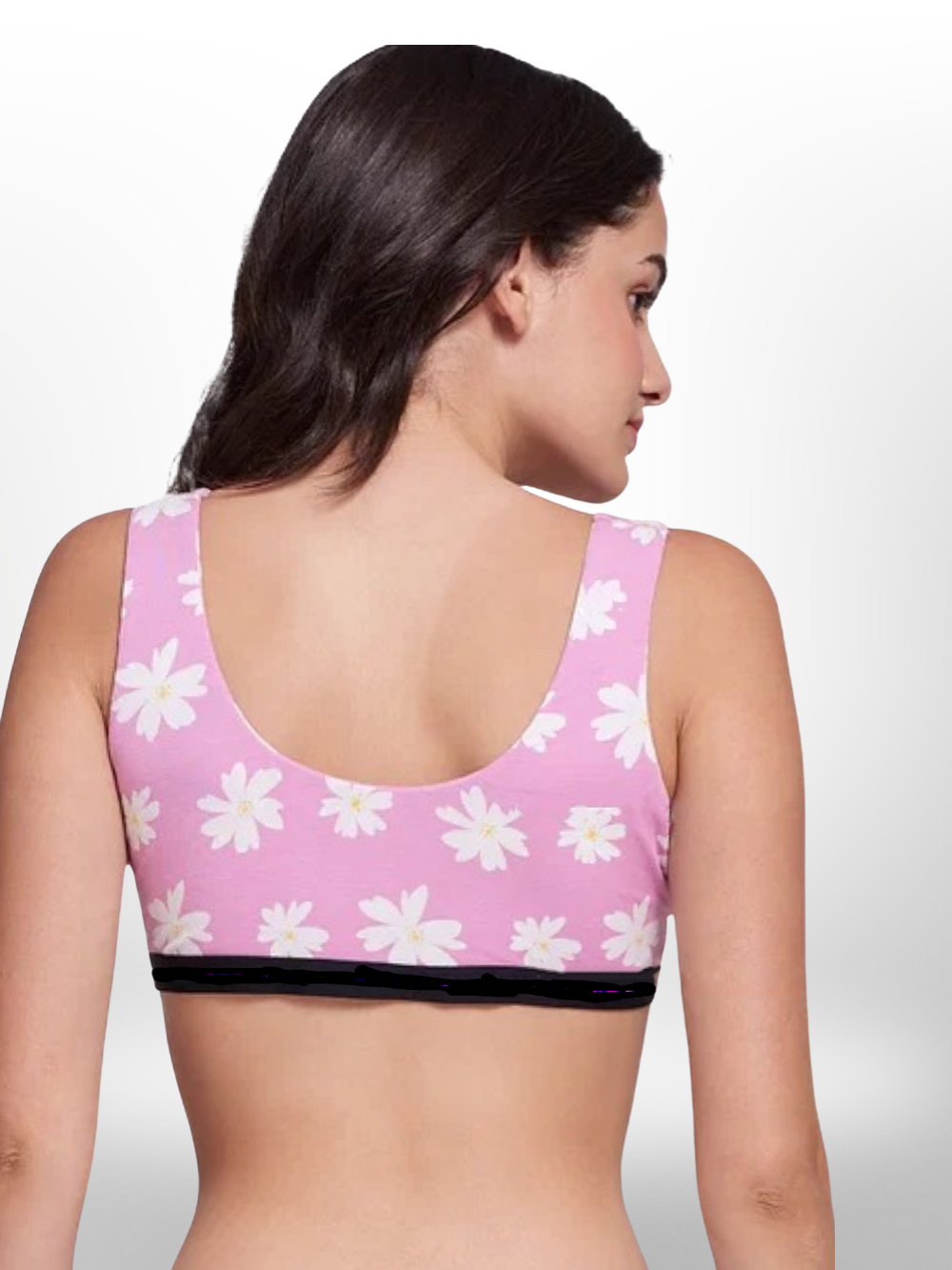 Women's Non Padded Sports Bra Pink Printed - Legacy Boutiques
