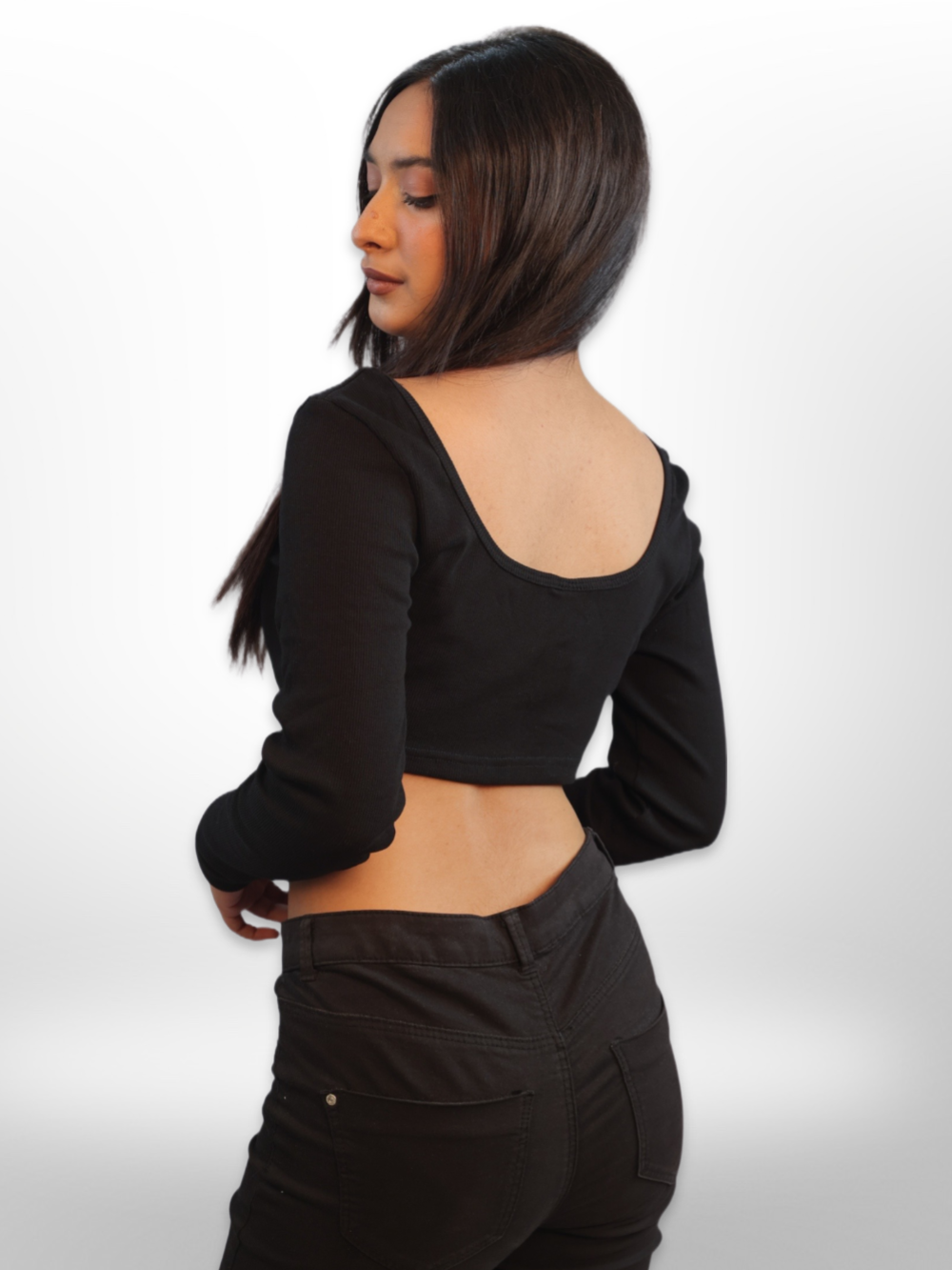 Ribbed Long Sleeve Crop Top - Legacy Boutiques