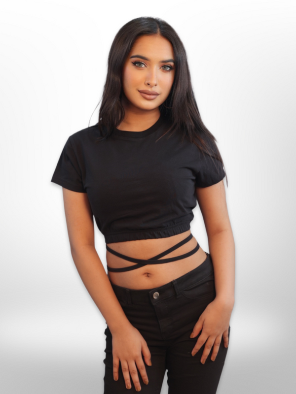 Midriff Flossing Tops Half Sleeve - Legacy Boutiques