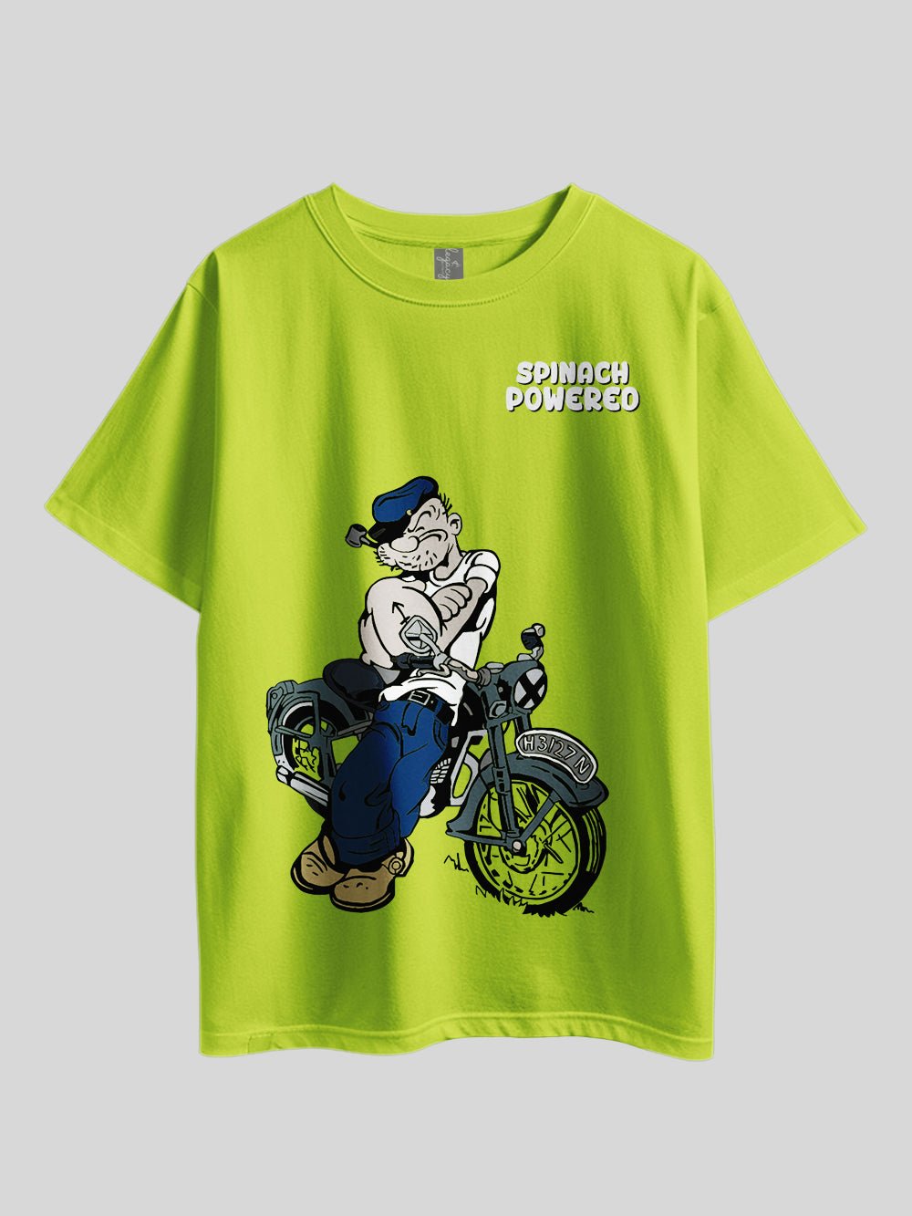 "Popeye Cartoon: SPINACH POWERED" Printed Drop Shoulder T-shirt Legacy Boutiques Dhaka Legacy Boutiques Legacy Boutiques