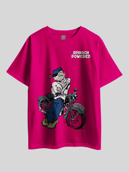 "Popeye Cartoon: SPINACH POWERED" Printed Drop Shoulder T-shirt Legacy Boutiques Dhaka Legacy Boutiques Legacy Boutiques