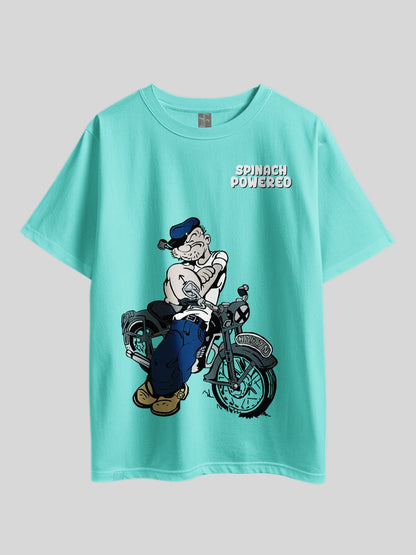 "Popeye Cartoon: SPINACH POWERED" Printed Drop Shoulder T-shirt Legacy Boutiques Dhaka Legacy Boutiques Legacy Boutiques