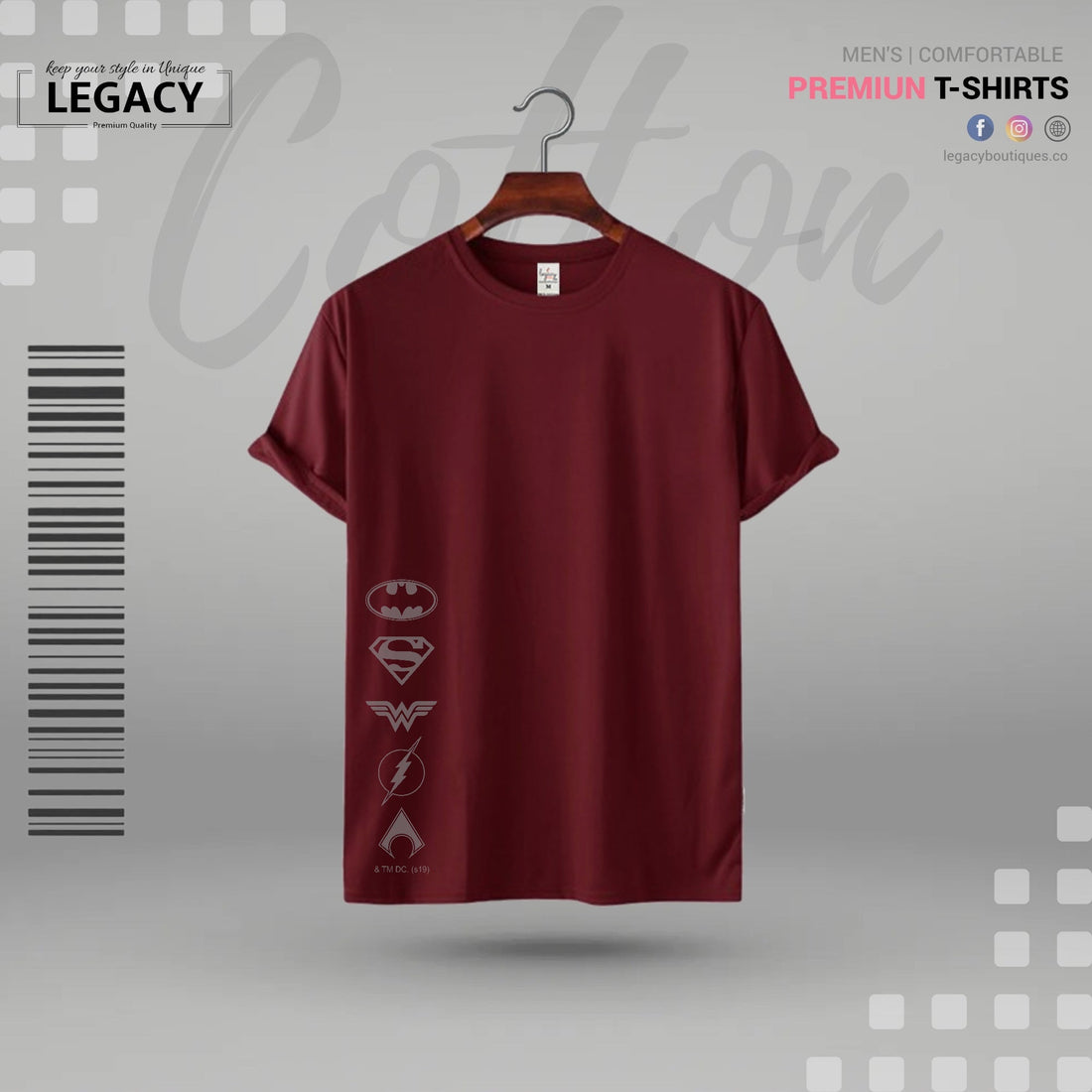 Powerful Mens Premium Designer T Shirt Legacy Boutiques Legacy Boutiques