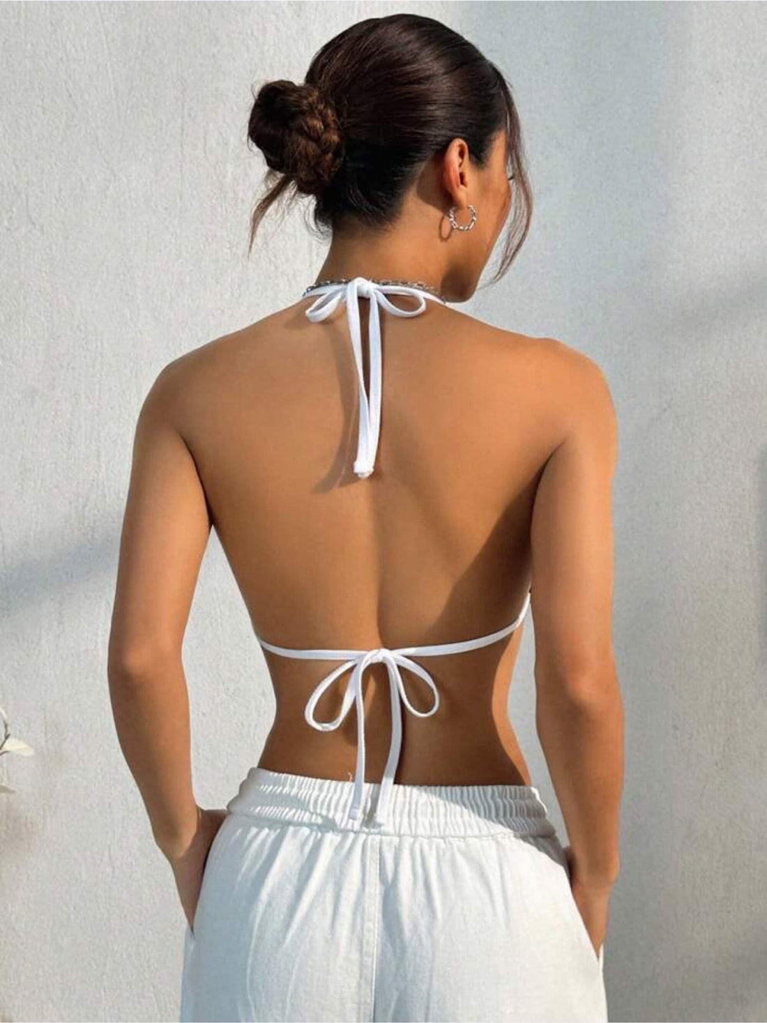 Print customise Sexy halter crop top Bralette Style Legacy Boutiques Legacy Boutiques