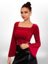 Puff Sleeve Tie Back Top Blouse Legacy Boutiques Legacy Boutiques