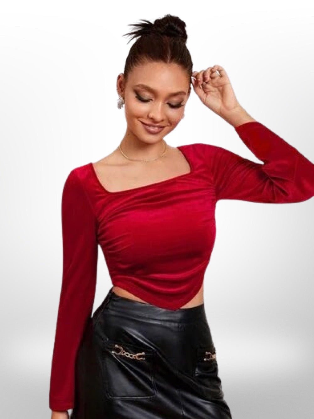 Puff Sleeve Tie Back Top Blouse Legacy Boutiques Legacy Boutiques