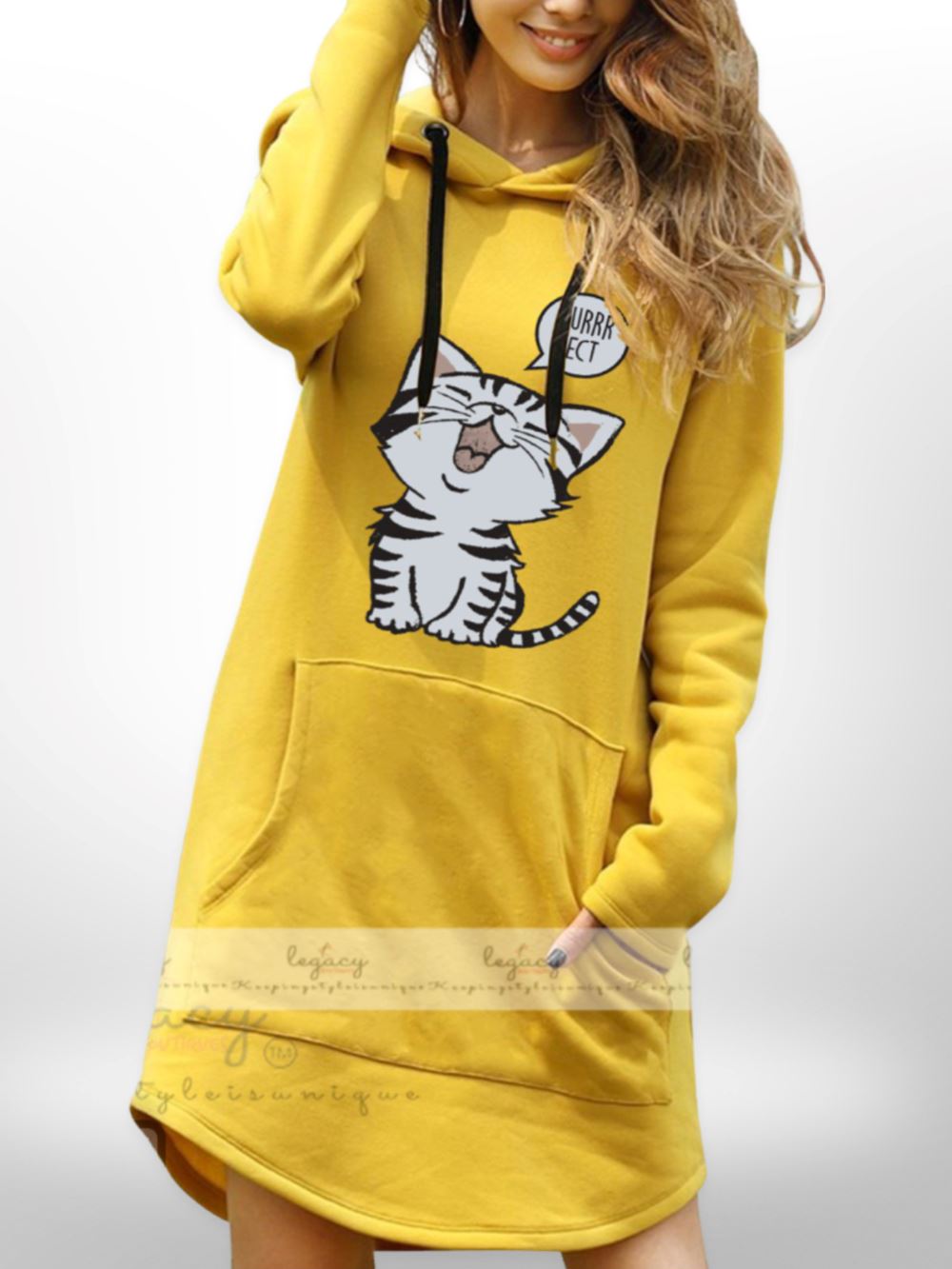 Pullover Female Long Length Winter Wear Sweatshirt Ladies Comfortable Hoodies &amp; Sweatshirt Legacy Boutiques Legacy Boutiques